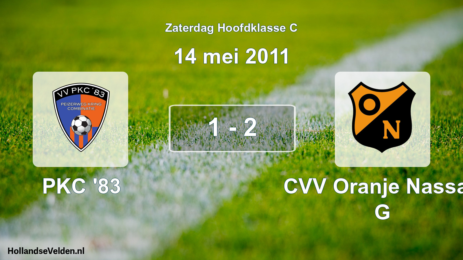 Total number of matches played: PKC '83 - CVV Oranje Nassau G 1 - 2 (14 May 2011)