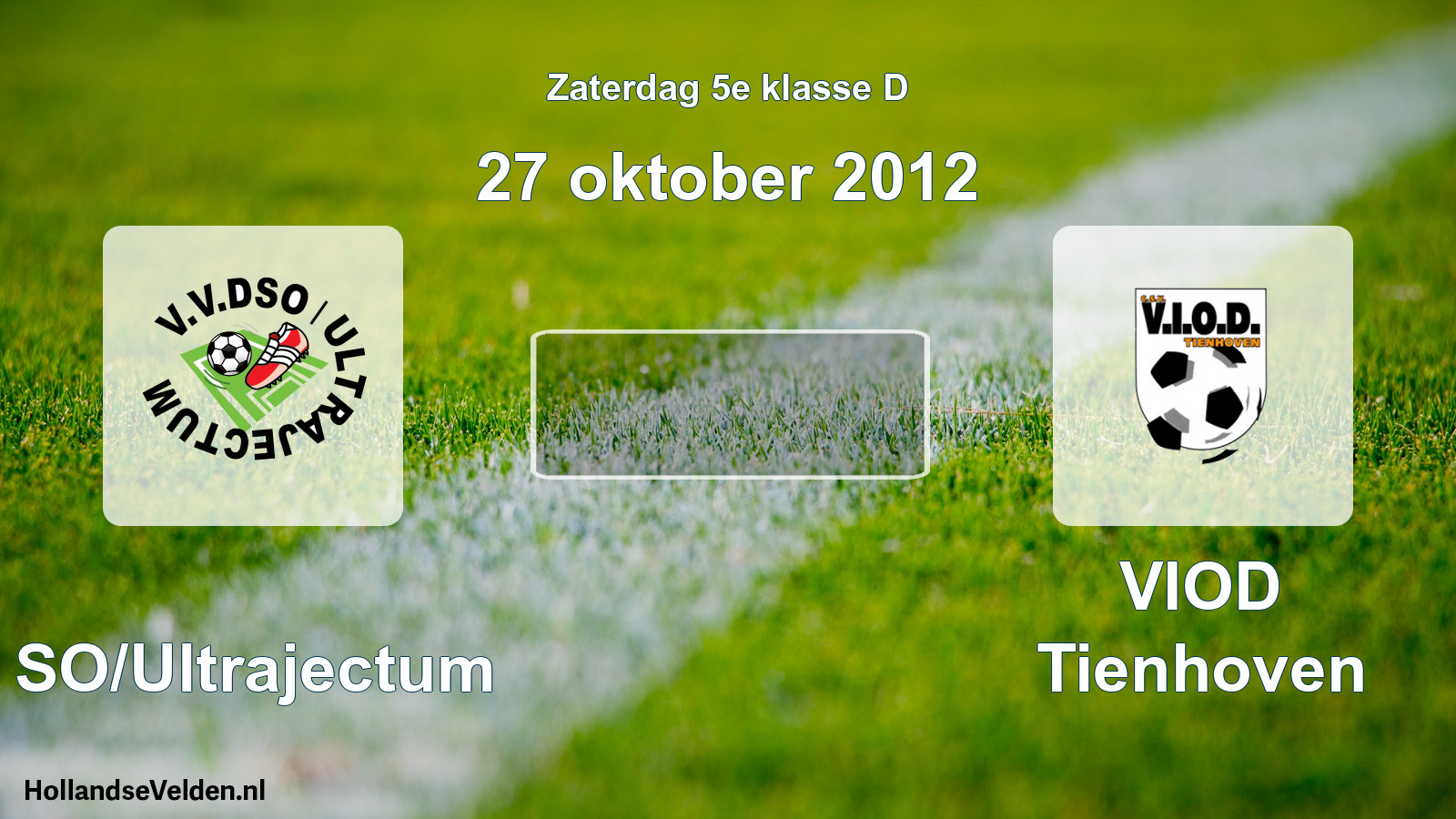 Scheduled Match: DSO/Ultrajectum - VIOD Tienhoven (27 October 2012)