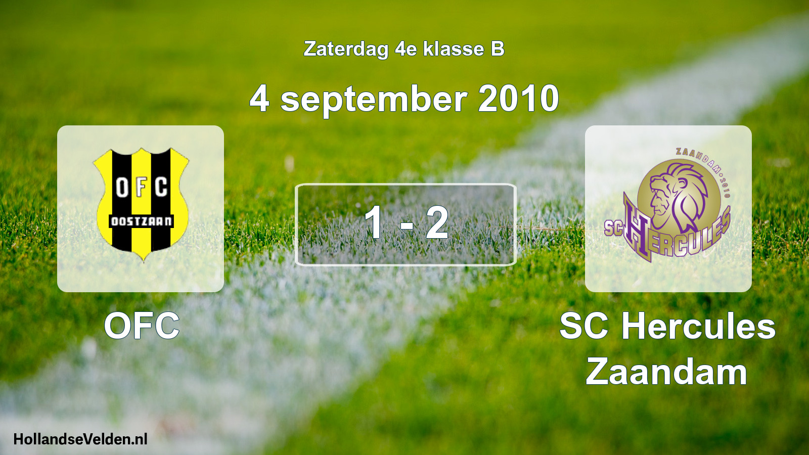 Total number of matches played: OFC - SC Hercules Zaandam 1 - 2 (4 September 2010)