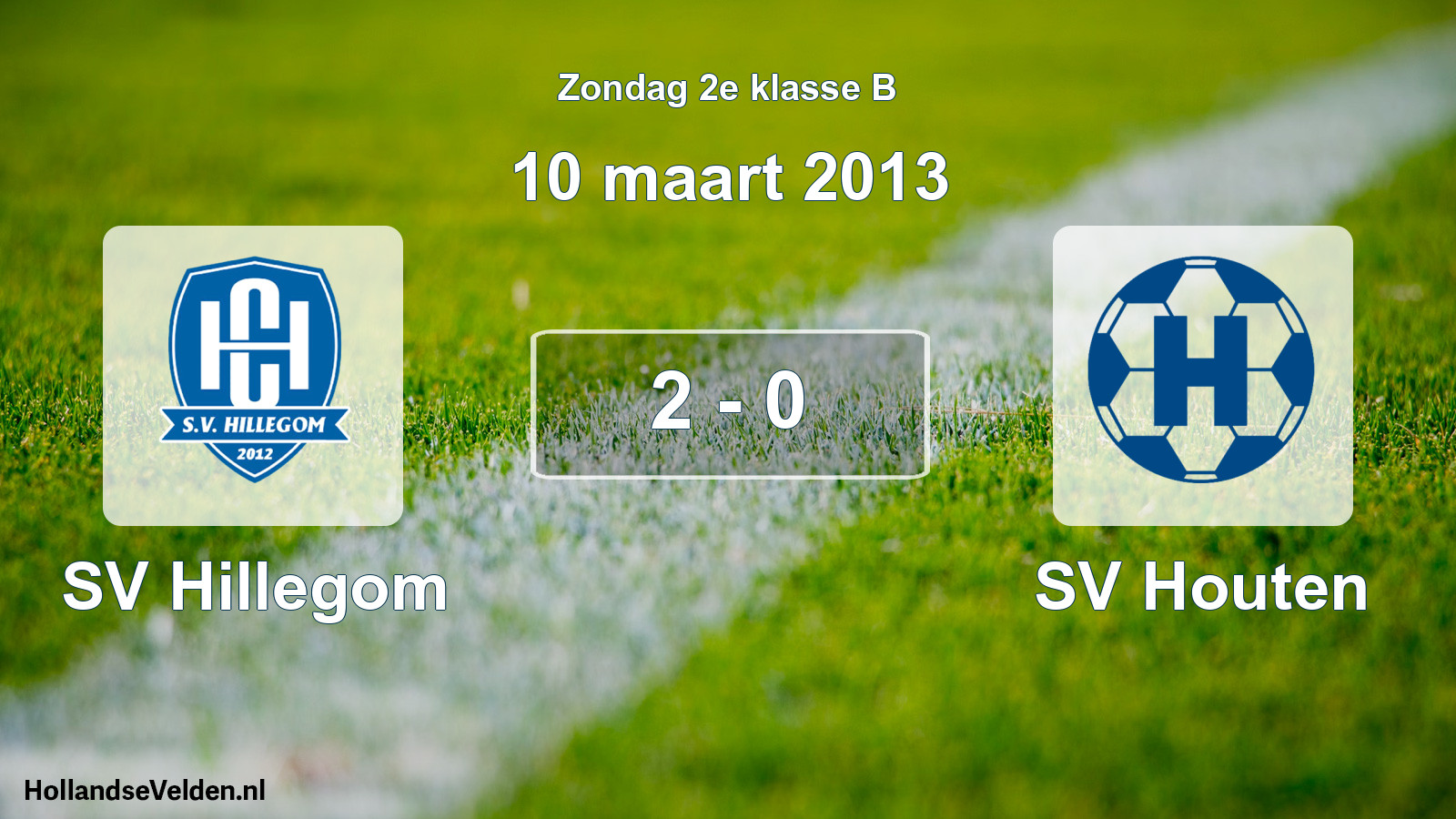 Total number of matches played: SV Hillegom - SV Houten 2 - 0 (10 March 2013)