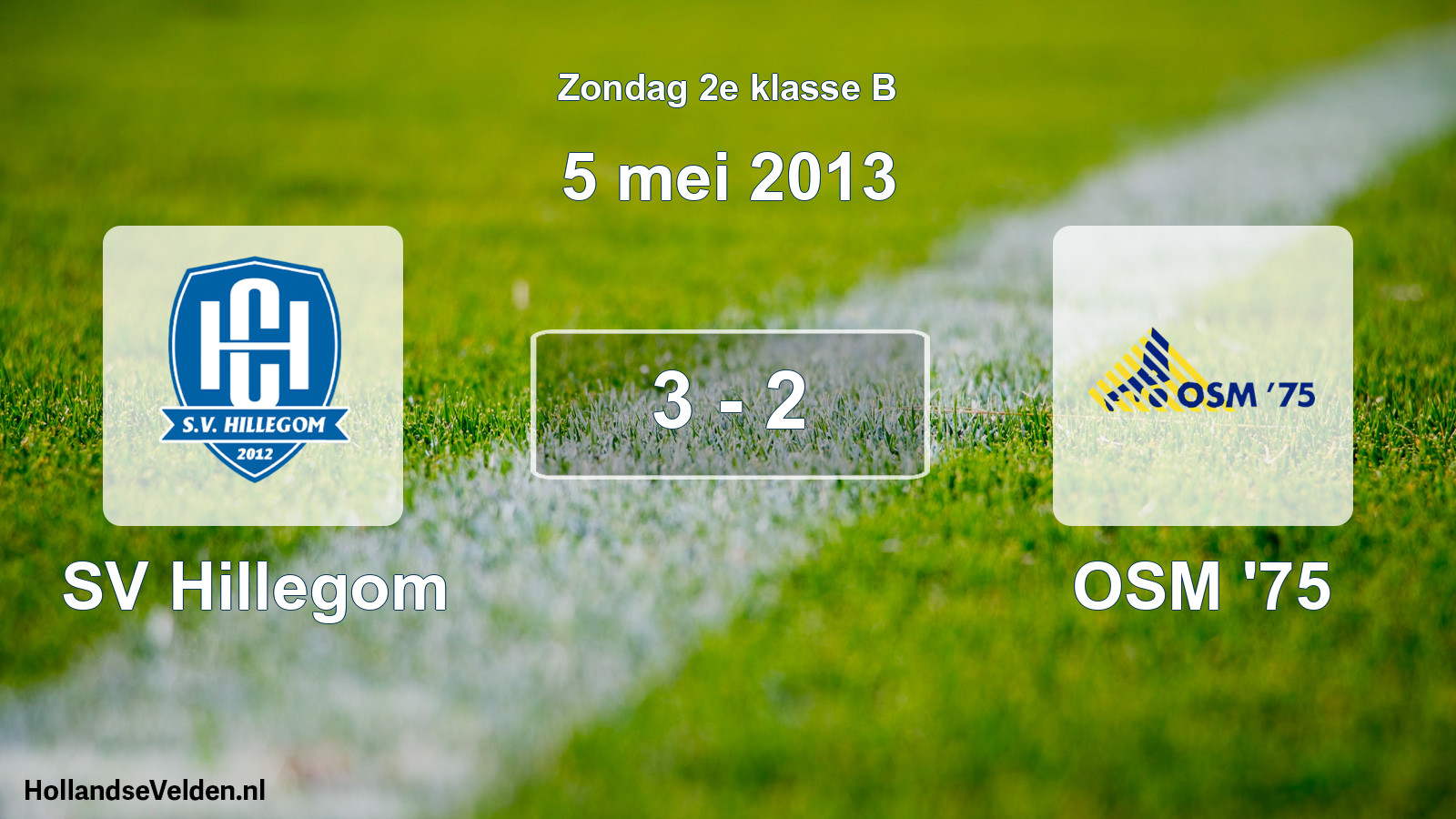 Total number of matches played: SV Hillegom - OSM '75 3 - 2 (5 May 2013)