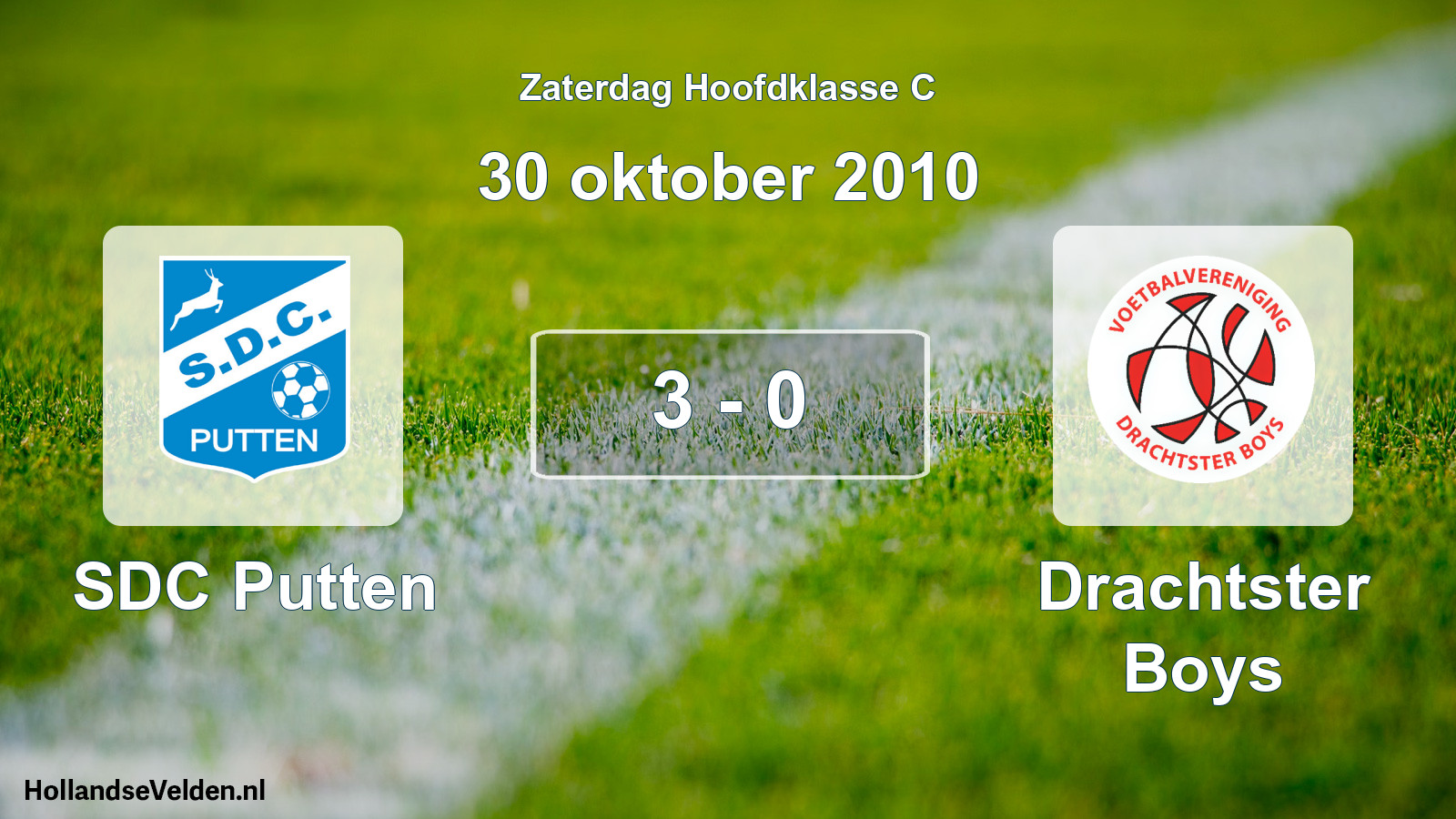 Total number of matches played: SDC Putten - Drachtster Boys 3 - 0 (30 October 2010)