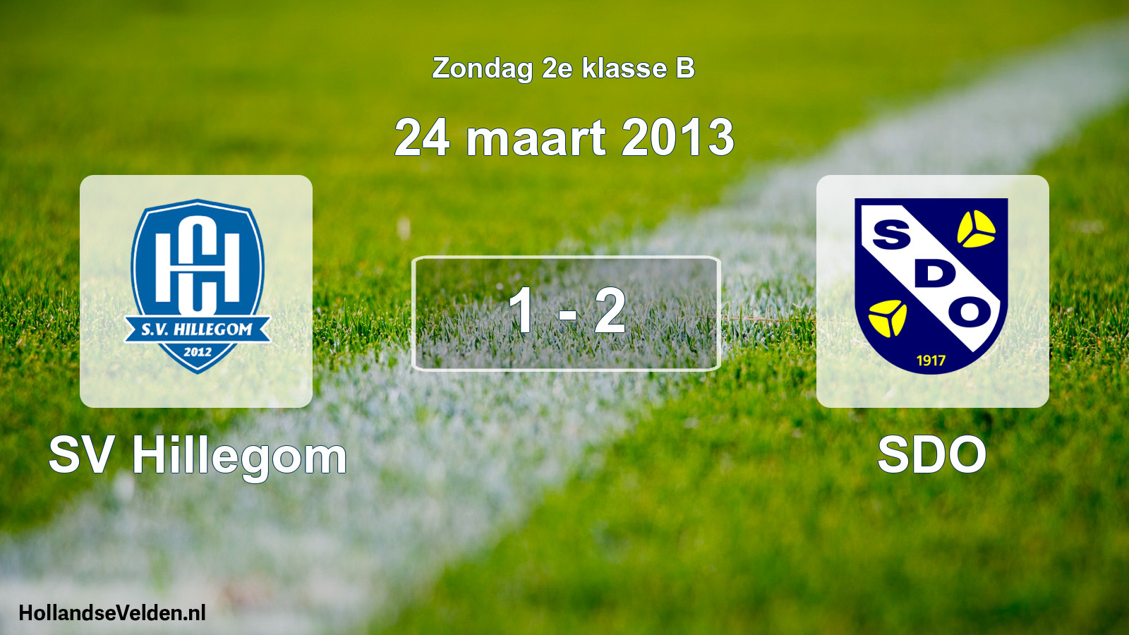 Total number of matches played: SV Hillegom - SDO 1 - 2 (24 March 2013)