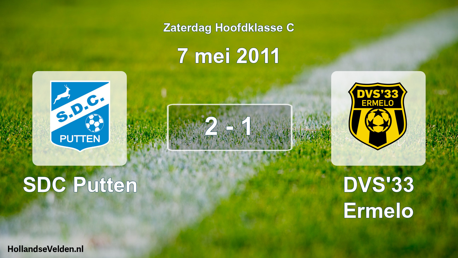 Total number of matches played: SDC Putten - DVS'33 Ermelo 2 - 1 (7 May 2011)