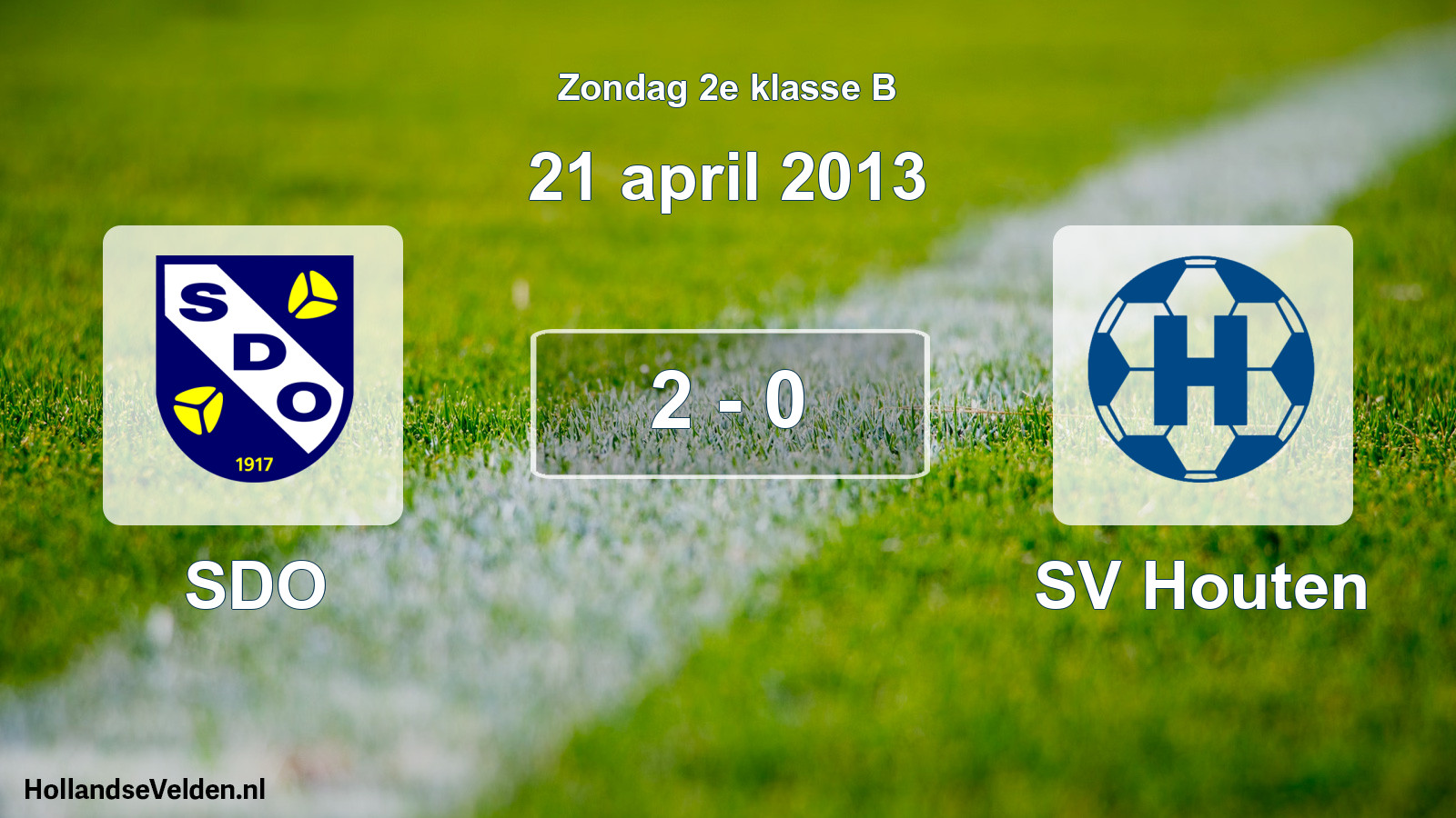 Total number of matches played: SDO - SV Houten 2 - 0 (21 April 2013)