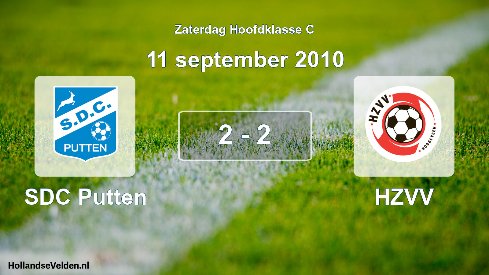 Total number of matches played: SDC Putten - HZVV 2 - 2 (11 September 2010)