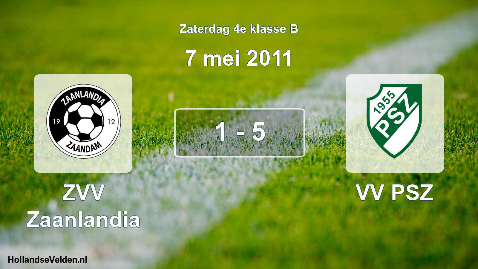 Total number of matches played: ZVV Zaanlandia - VV PSZ 1 - 5 (7 May 2011)