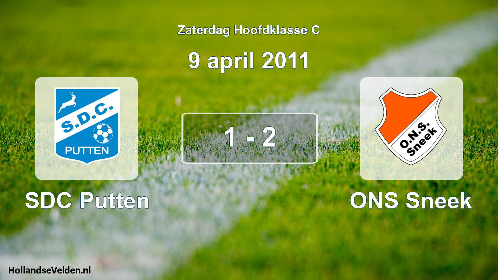 Total number of matches played: SDC Putten - ONS Sneek 1 - 2 (9 April 2011)