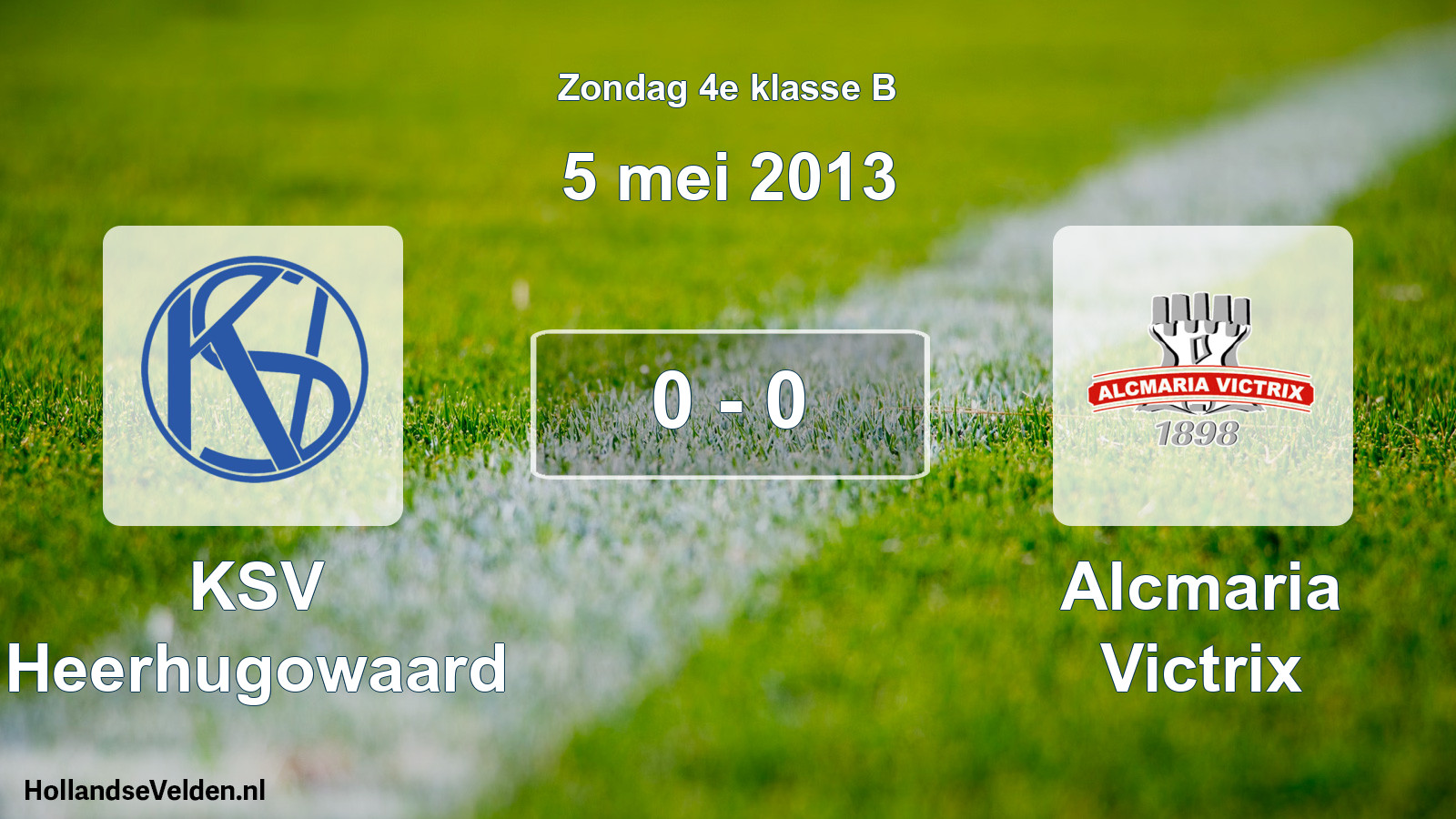 Total number of matches played: KSV Heerhugowaard - Alcmaria Victrix 0 - 0 (5 May 2013)