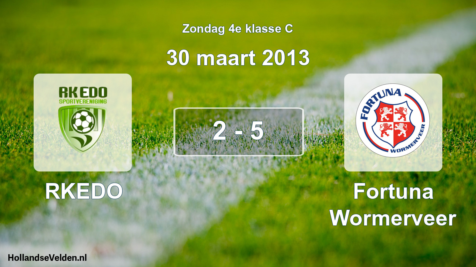 Total number of matches played: RKEDO - Fortuna Wormerveer 2 - 5 (30 March 2013)