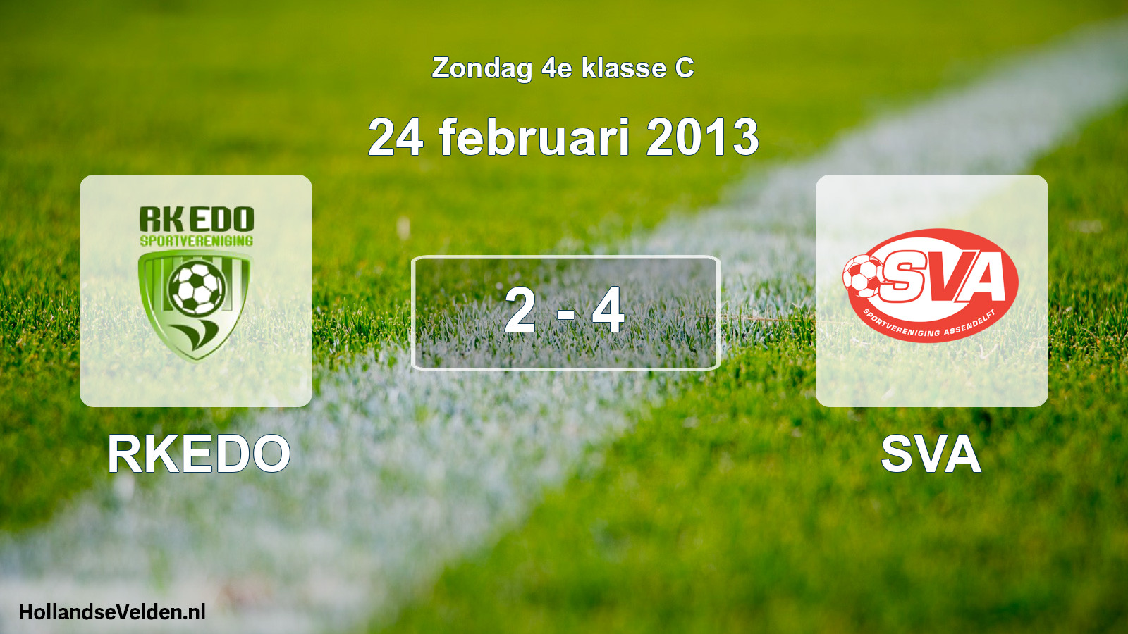 Total number of matches played: RKEDO - SVA 2 - 4 (24 February 2013)