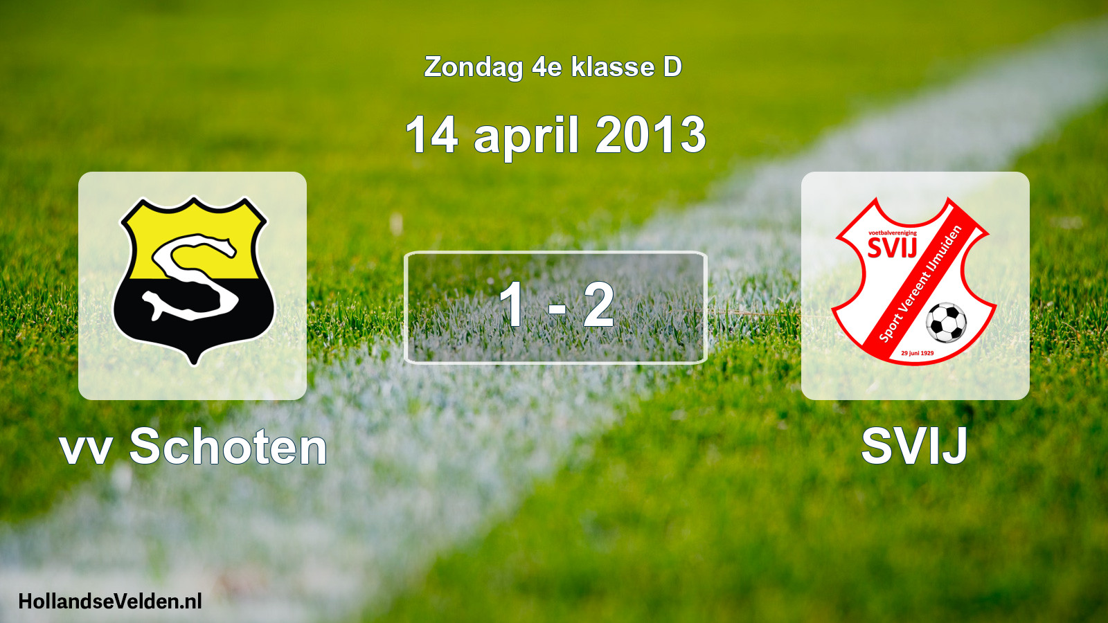 Total number of matches played: vv Schoten - SVIJ 1 - 2 (14 April 2013)