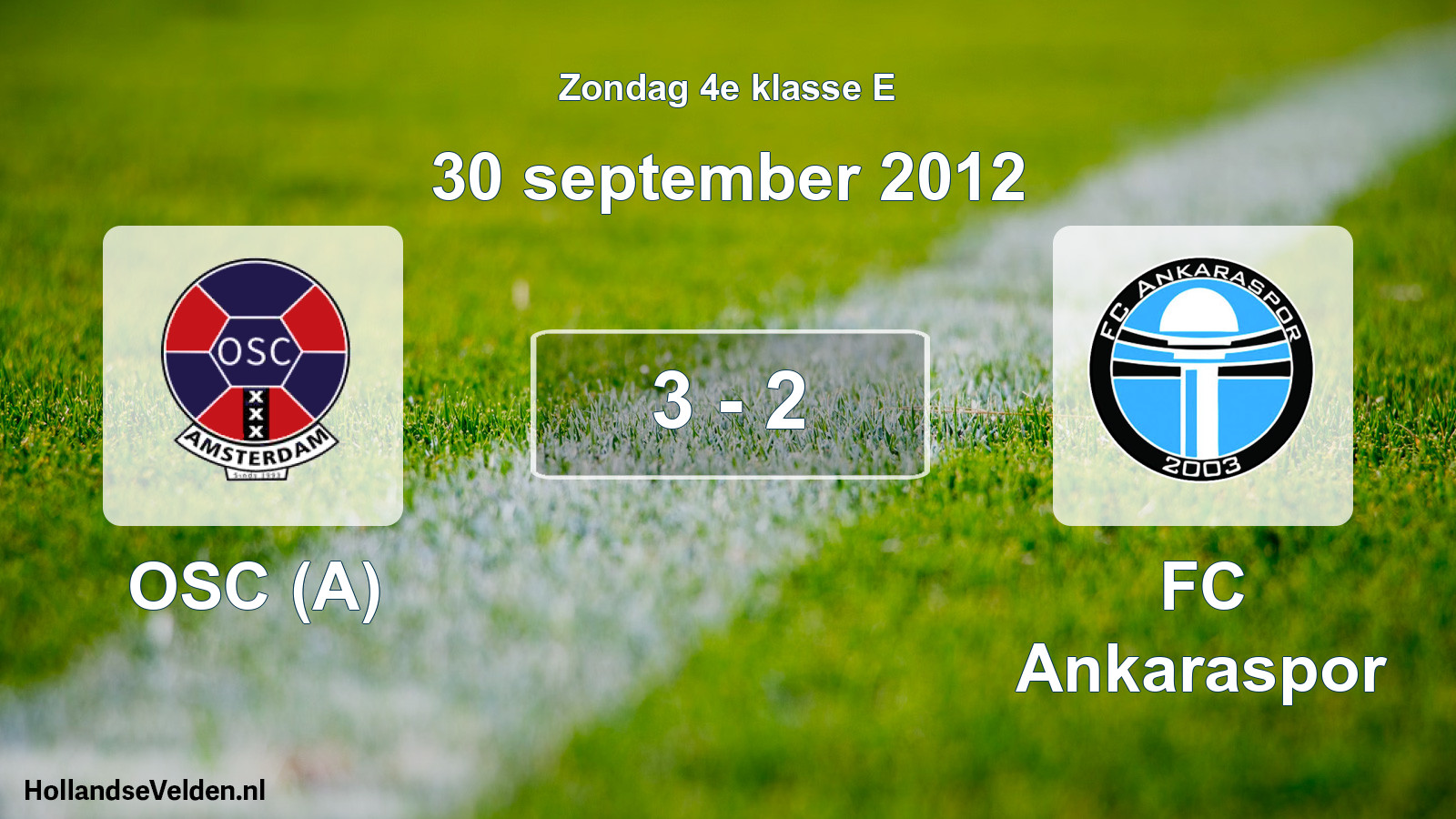Total number of matches played: OSC (A) - FC Ankaraspor 3 - 2 (30 September 2012)