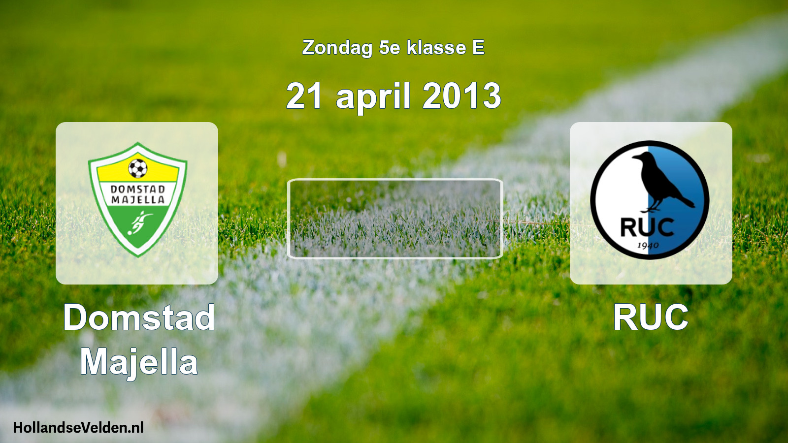Scheduled Match: Domstad Majella - RUC (21 April 2013)