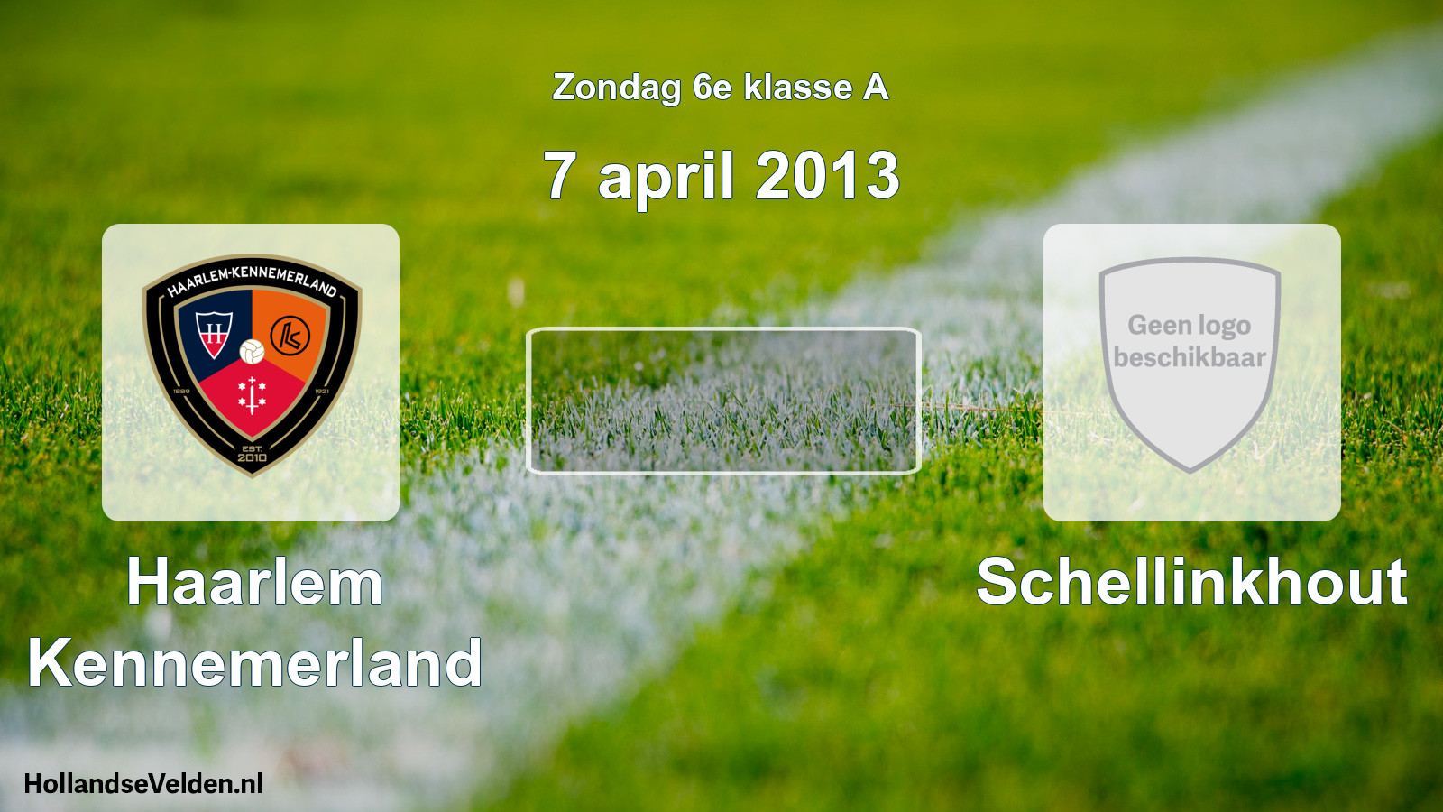 Scheduled Match: Haarlem Kennemerland - Schellinkhout (7 April 2013)