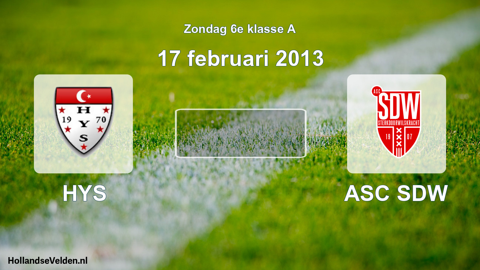 Scheduled Match: HYS - ASC SDW (17 February 2013)