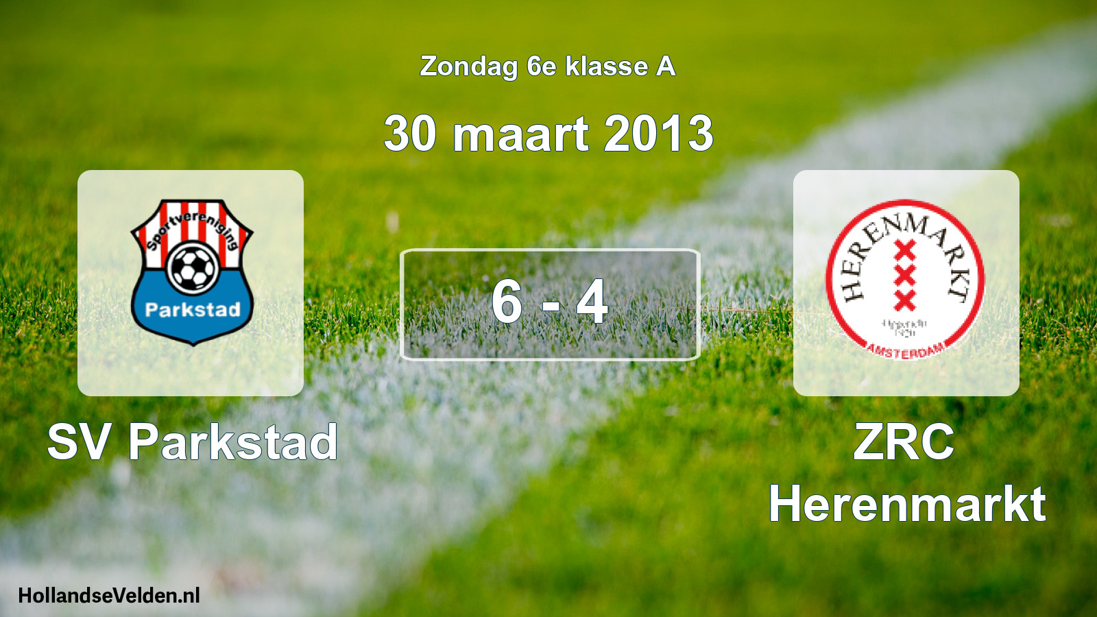 Total number of matches played: SV Parkstad - ZRC Herenmarkt 6 - 4 (30 March 2013)