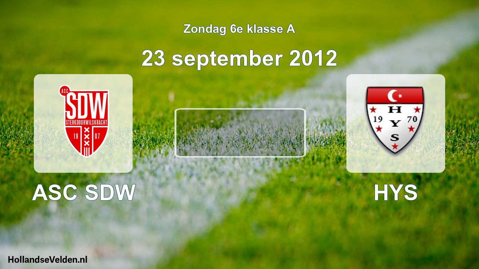 Scheduled Match: ASC SDW - HYS (23 September 2012)