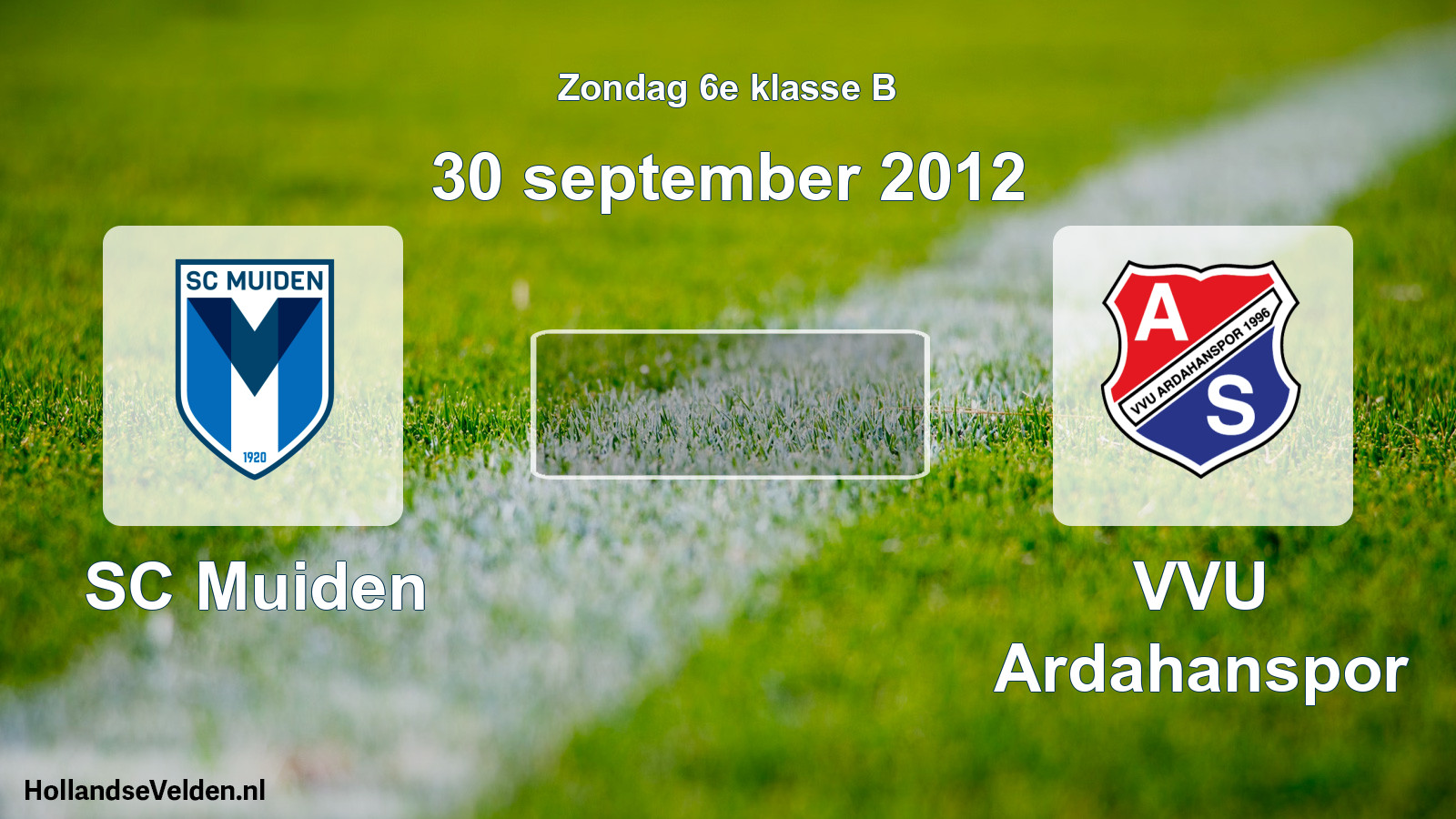 Scheduled Match: SC Muiden - VVU Ardahanspor (30 September 2012)