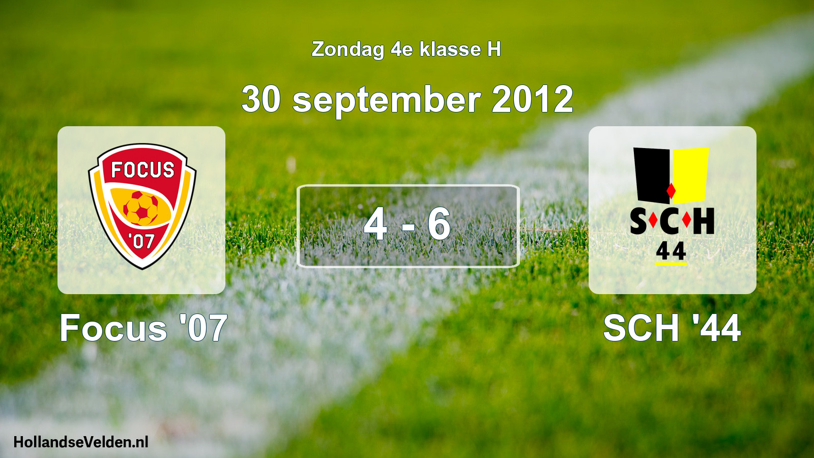 Total number of matches played: Focus '07 - SCH '44 4 - 6 (30 September 2012)