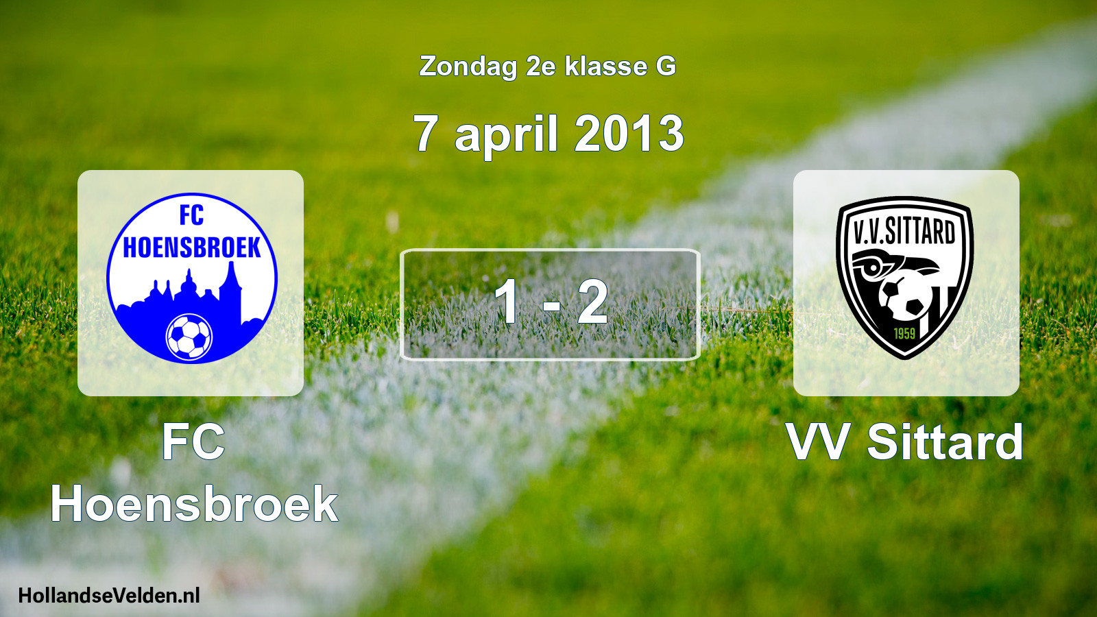 Total number of matches played: FC Hoensbroek - VV Sittard 1 - 2 (7 April 2013)