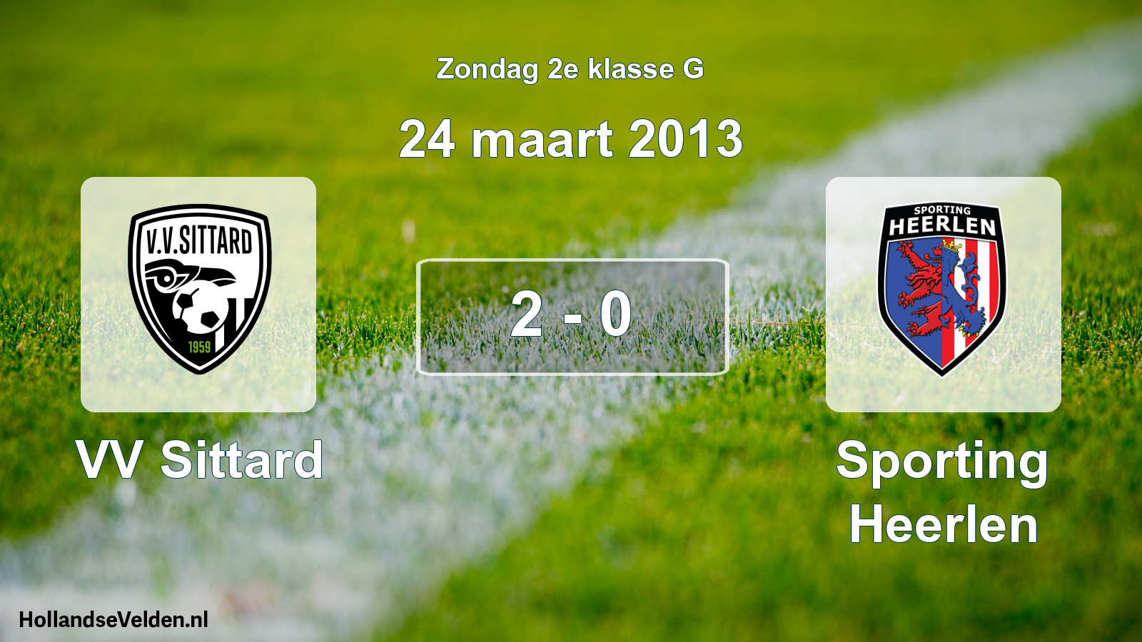 Total number of matches played: VV Sittard - Sporting Heerlen 2 - 0 (24 March 2013)