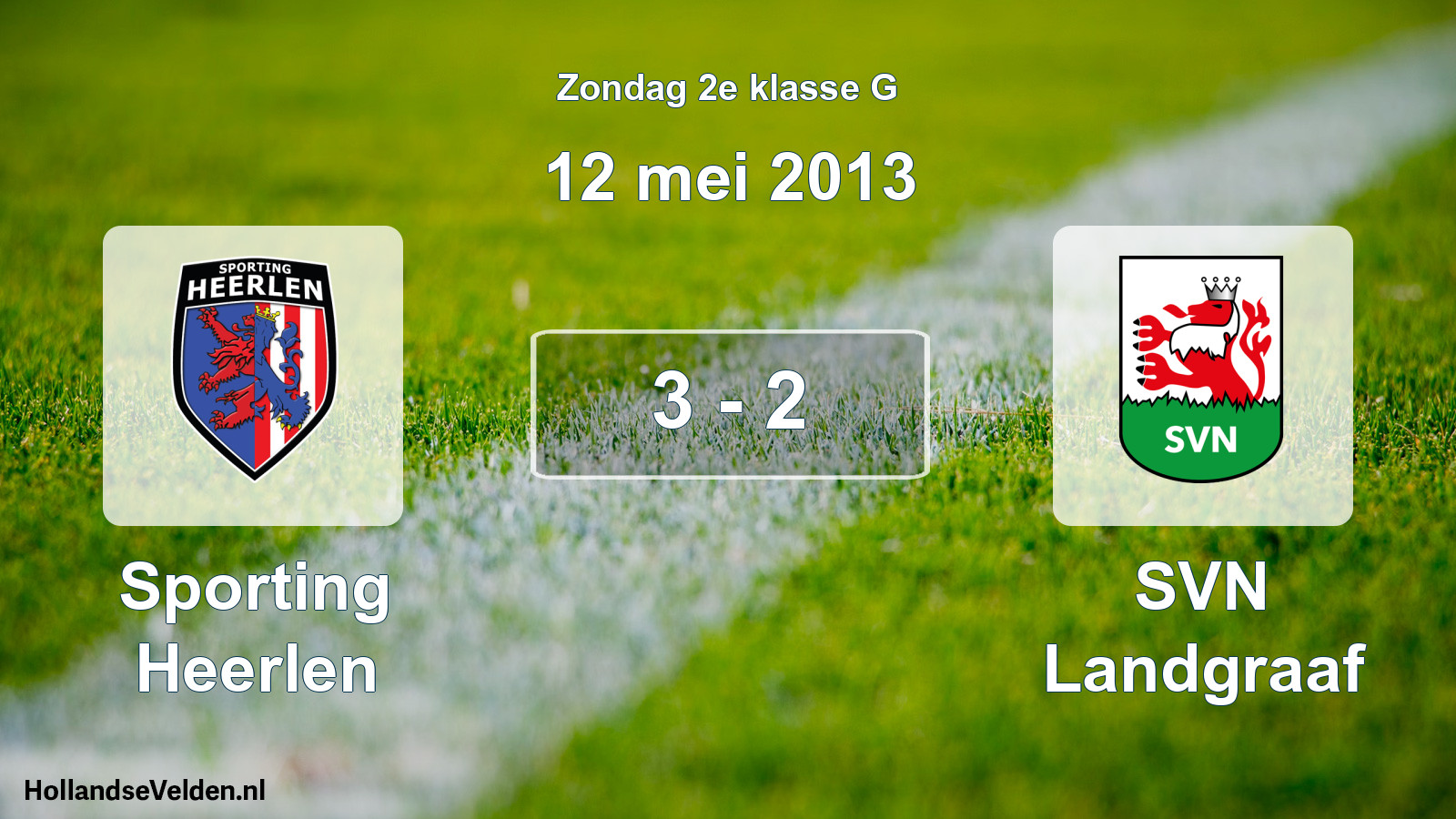 Total number of matches played: Sporting Heerlen - SVN Landgraaf 3 - 2 (12 May 2013)