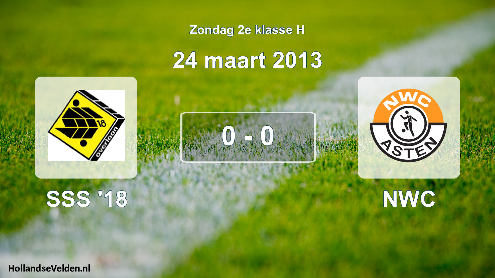 Total number of matches played: SSS '18 - NWC 0 - 0 (24 March 2013)