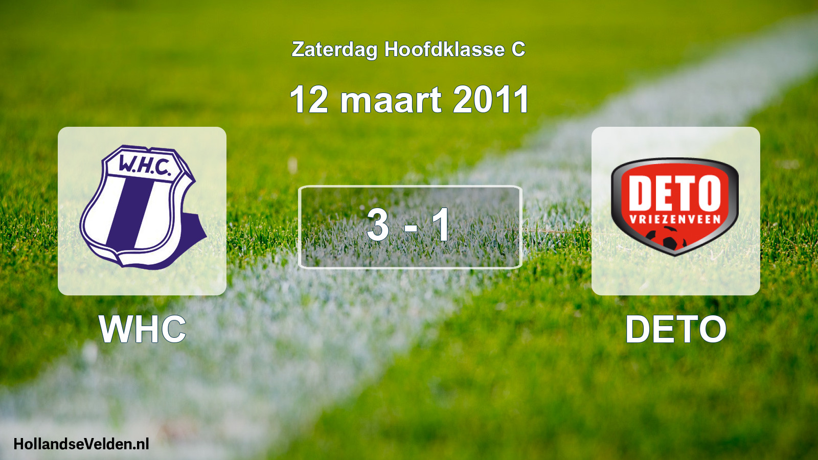 Total number of matches played: WHC - DETO 3 - 1 (12 March 2011)