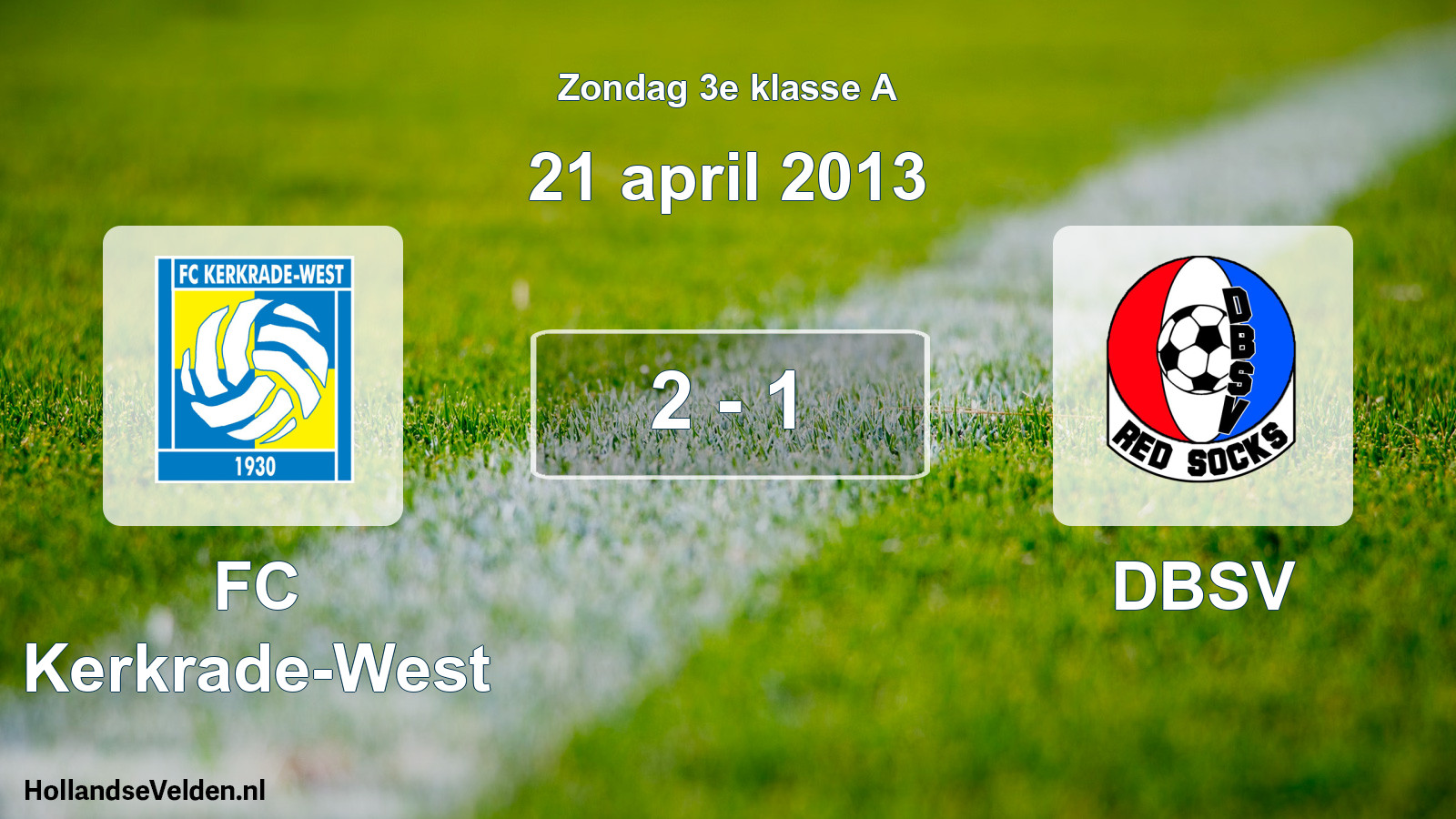 Total number of matches played: FC Kerkrade-West - DBSV 2 - 1 (21 April 2013)