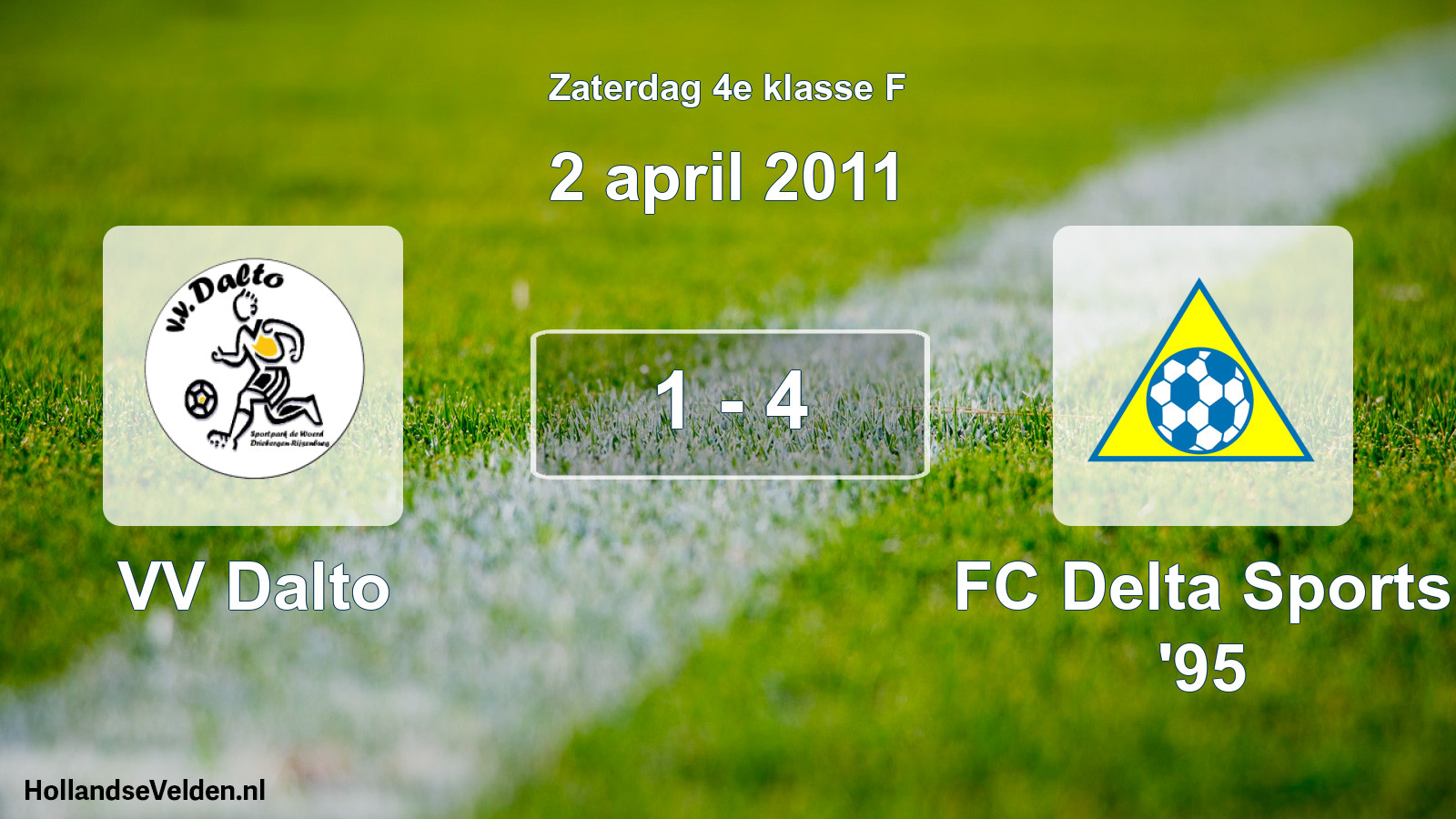 Total number of matches played: VV Dalto - FC Delta Sports '95 1 - 4 (2 April 2011)