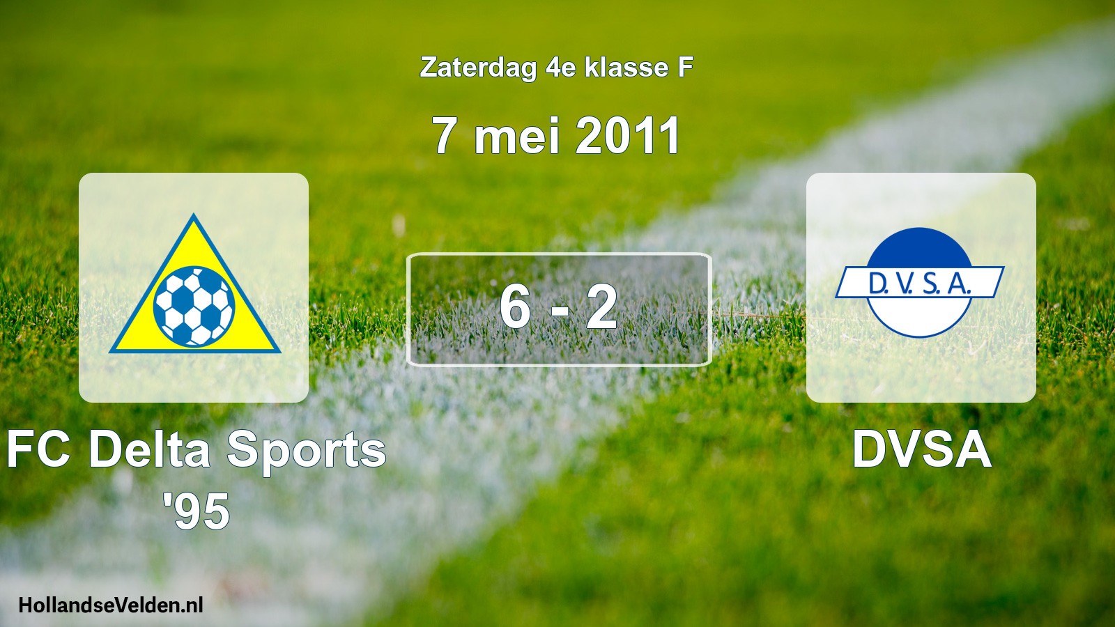 Total number of matches played: FC Delta Sports '95 - DVSA 6 - 2 (7 May 2011)