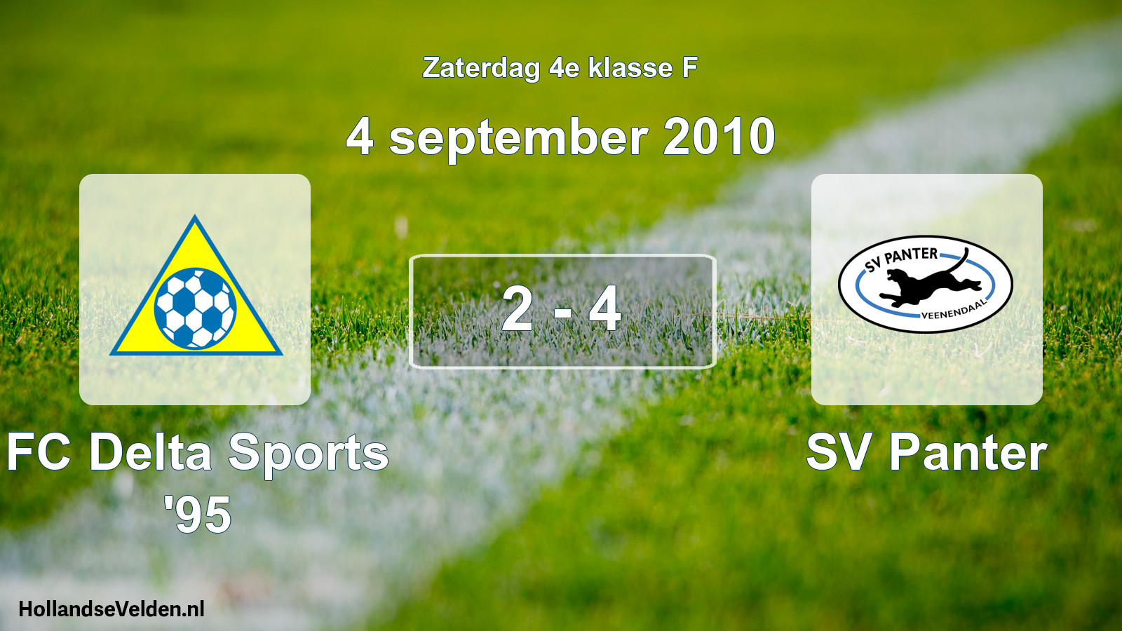 Total number of matches played: FC Delta Sports '95 - SV Panter 2 - 4 (4 September 2010)