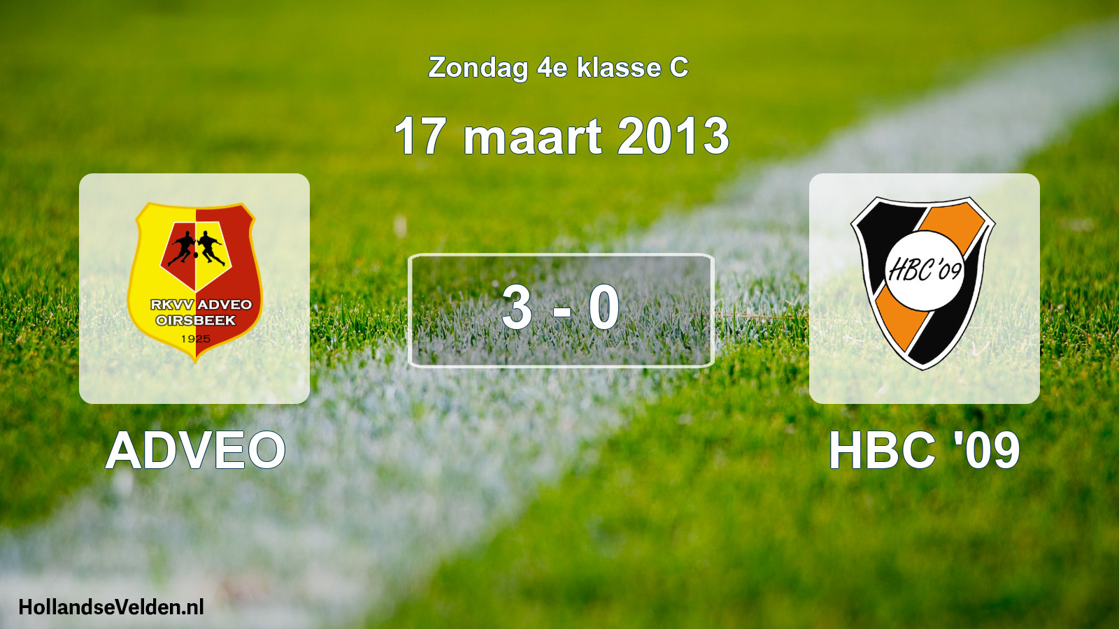 Total number of matches played: ADVEO - HBC '09 3 - 0 (17 March 2013)