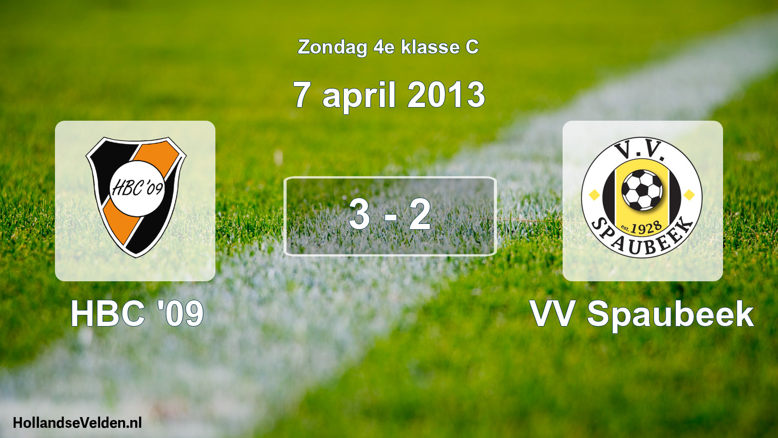 Total number of matches played: HBC '09 - VV Spaubeek 3 - 2 (7 April 2013)