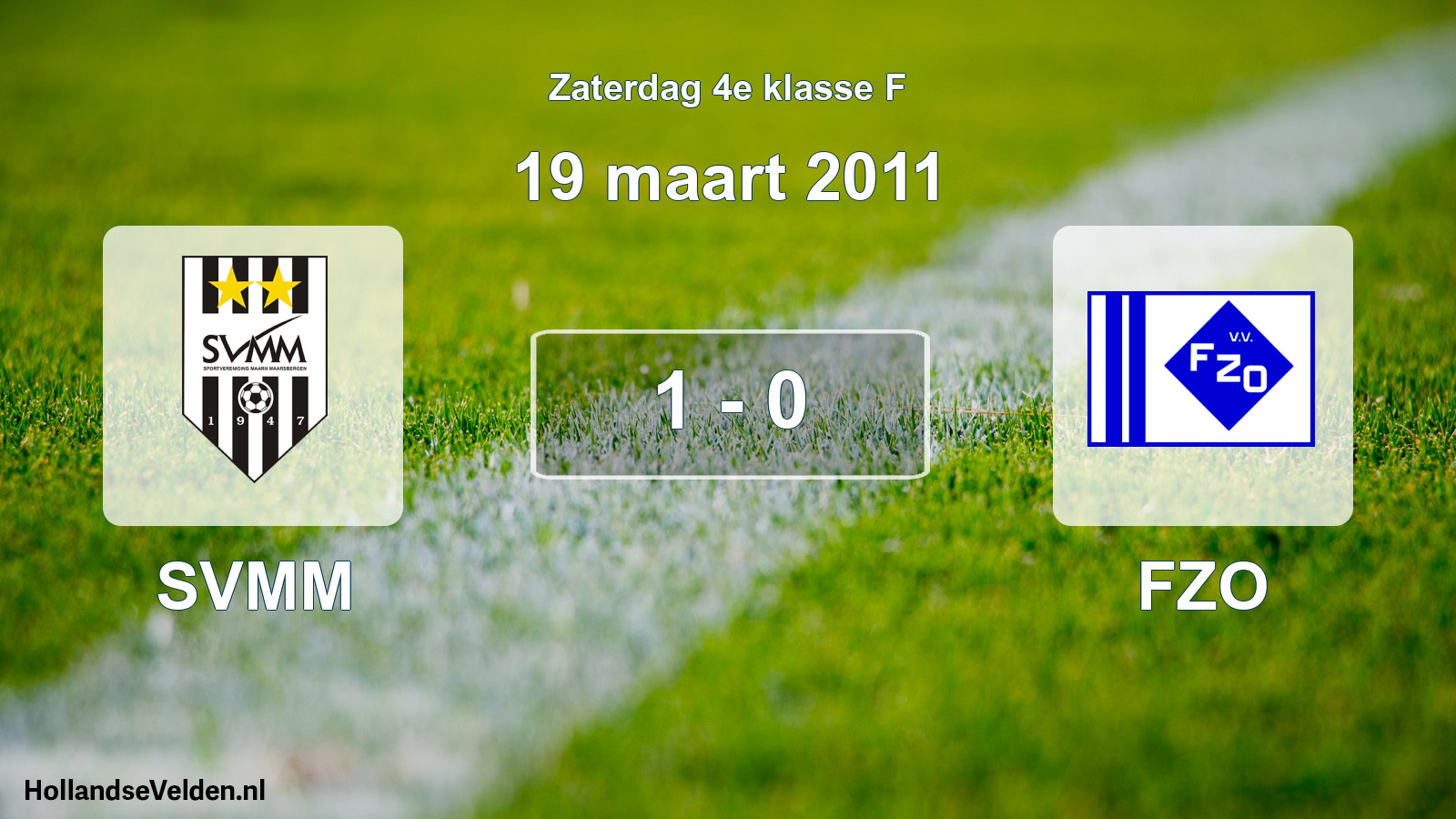 Total number of matches played: SVMM - FZO 1 - 0 (19 March 2011)