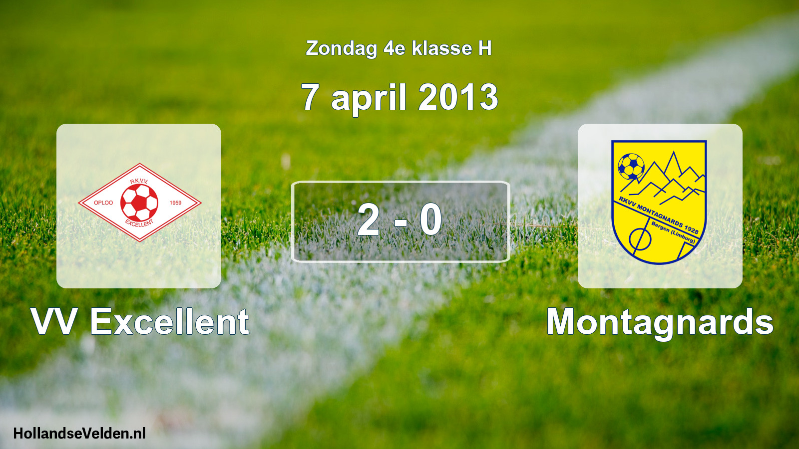 Total number of matches played: VV Excellent - Montagnards 2 - 0 (7 April 2013)
