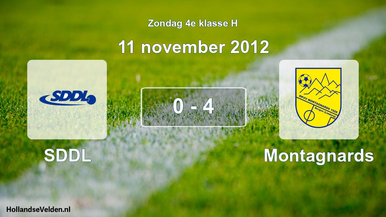 Total number of matches played: SDDL - Montagnards 0 - 4 (11 November 2012)