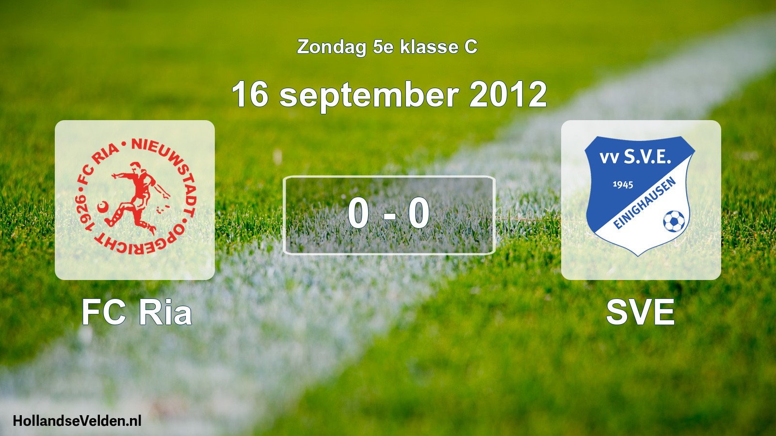 Total number of matches played: FC Ria - SVE 0 - 0 (16 September 2012)