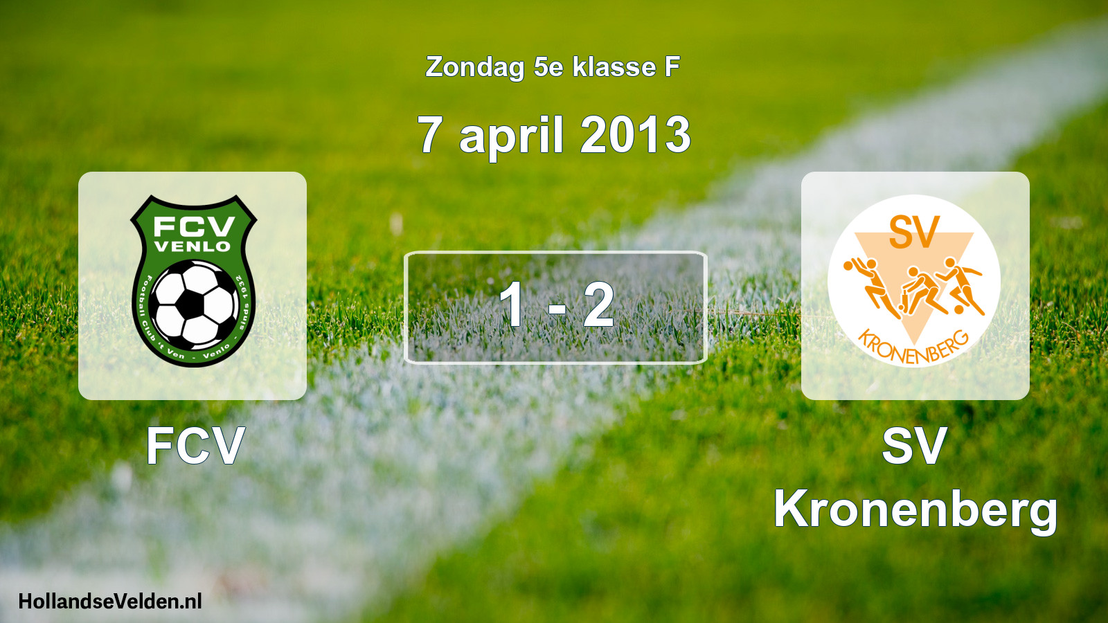 Total number of matches played: FCV - SV Kronenberg 1 - 2 (7 April 2013)