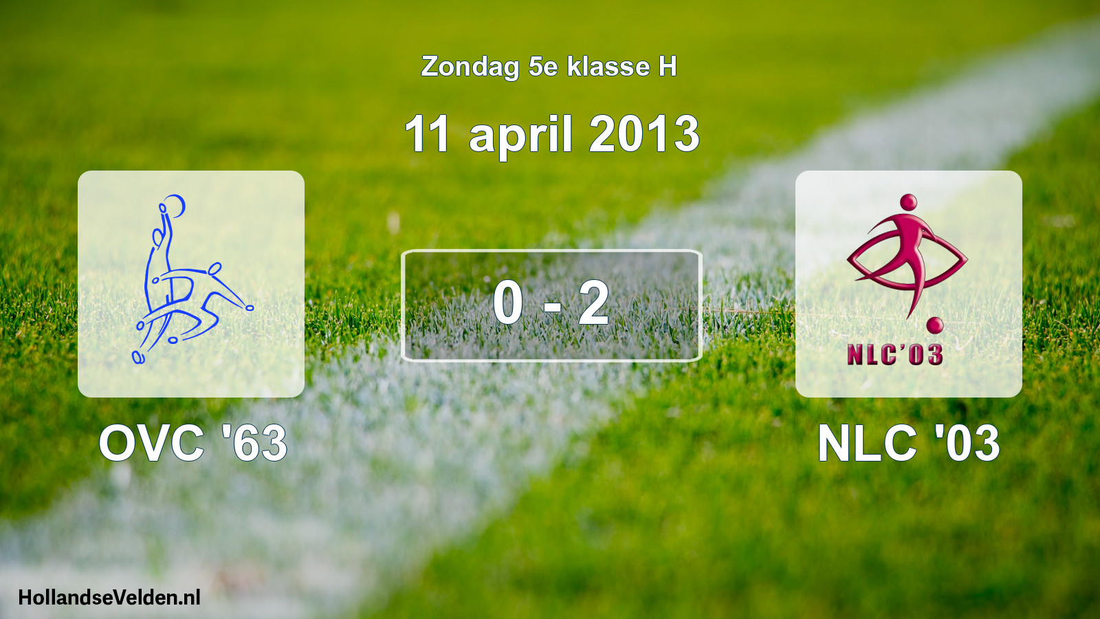 Total number of matches played: OVC '63 - NLC '03 0 - 2 (11 April 2013)