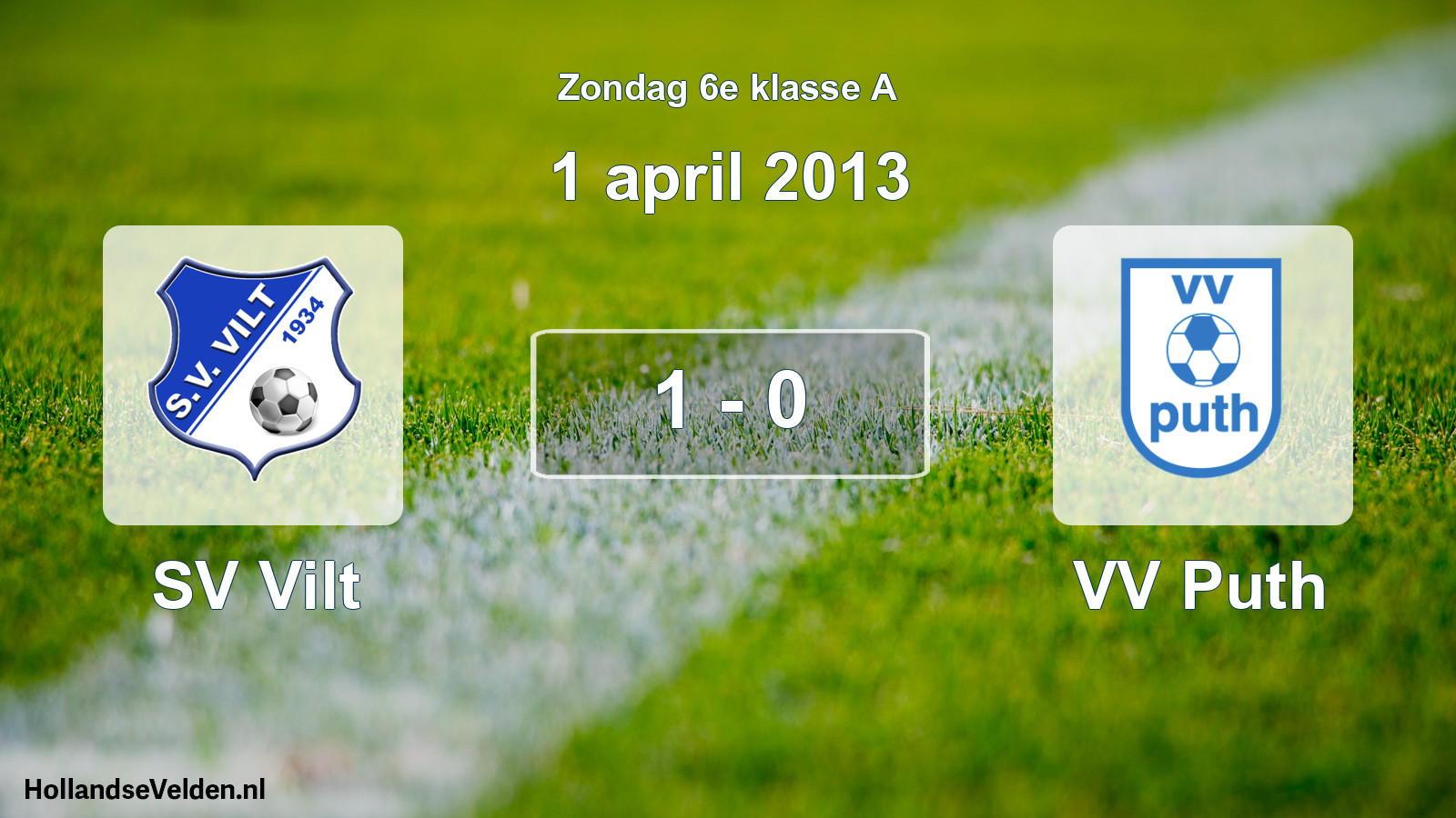 Total number of matches played: SV Vilt - VV Puth 1 - 0 (1 April 2013)