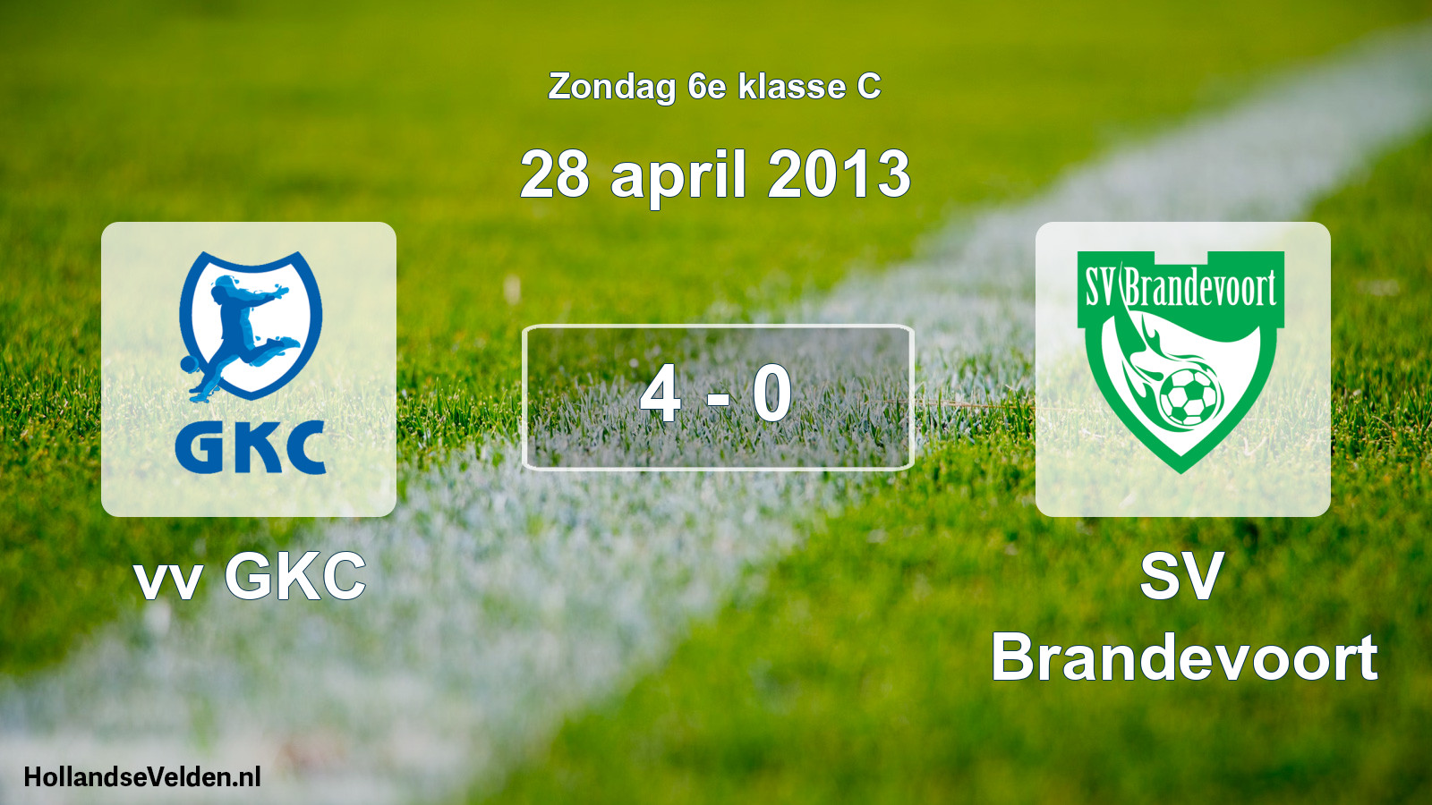 Total number of matches played: vv GKC - SV Brandevoort 4 - 0 (28 April 2013)