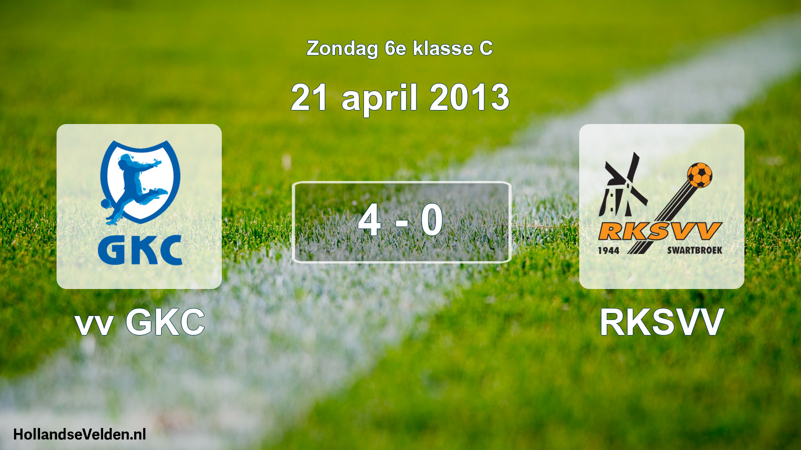 Total number of matches played: vv GKC - RKSVV 4 - 0 (21 April 2013)