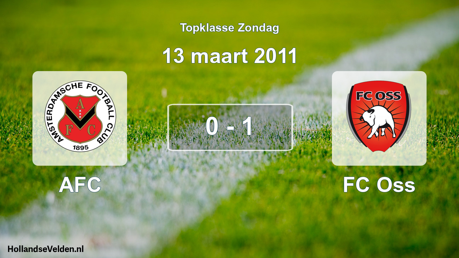 Total number of matches played: AFC - FC Oss 0 - 1 (13 March 2011)