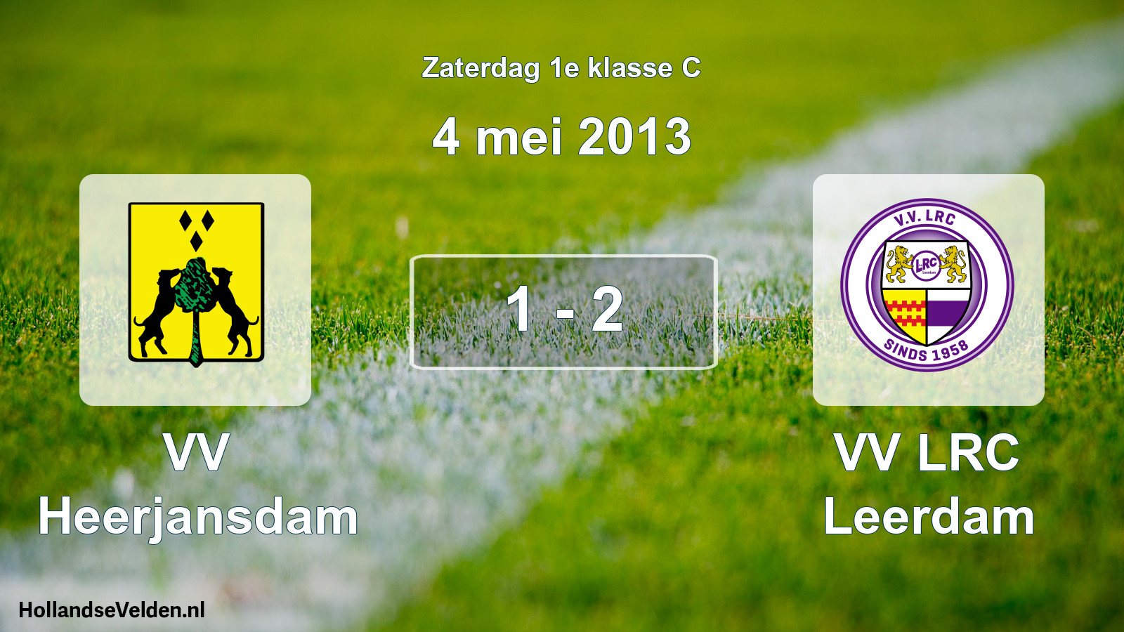Total number of matches played: VV Heerjansdam - VV LRC Leerdam 1 - 2 (4 May 2013)