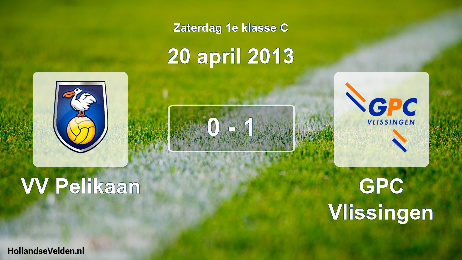 Total number of matches played: VV Pelikaan - GPC Vlissingen 0 - 1 (20 April 2013)