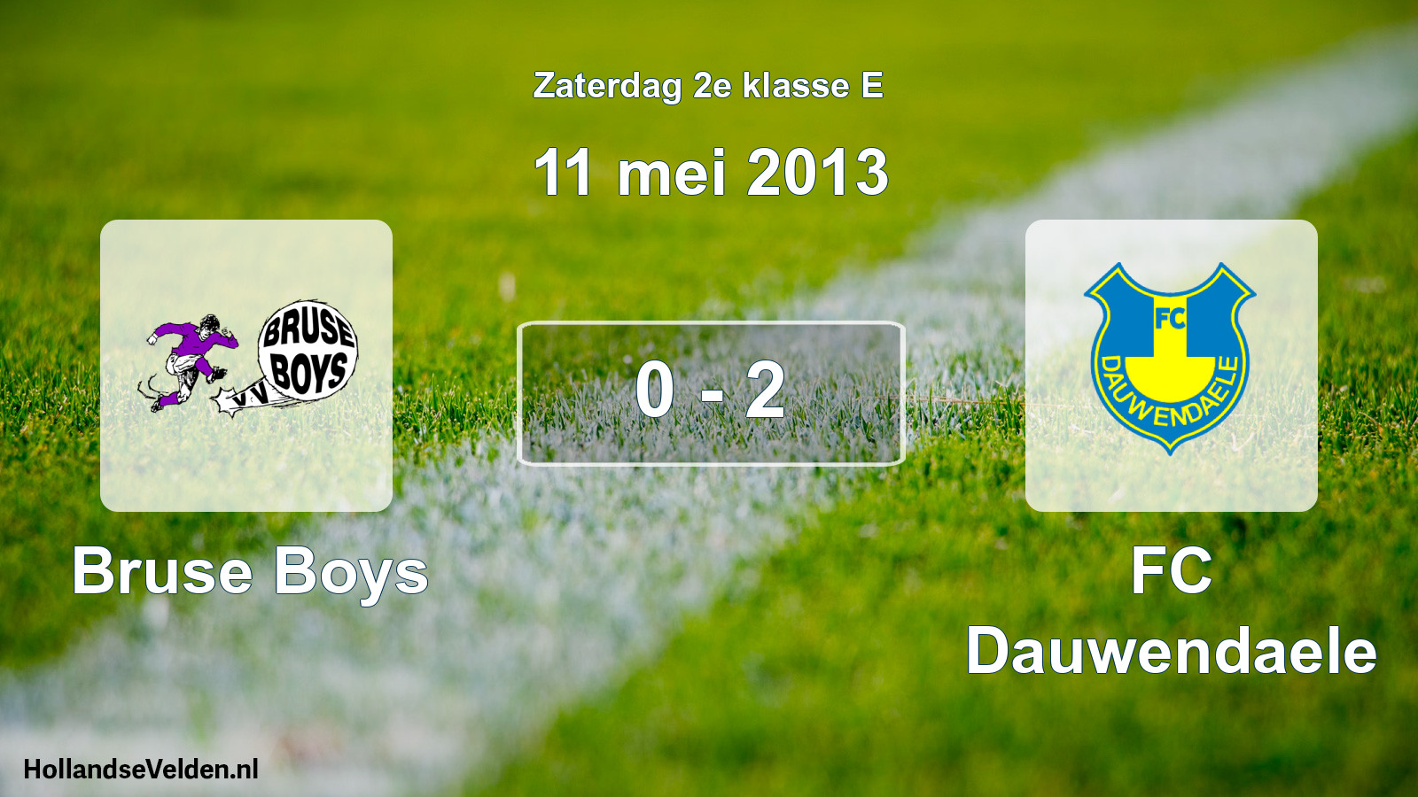 Total number of matches played: Bruse Boys - FC Dauwendaele 0 - 2 (11 May 2013)