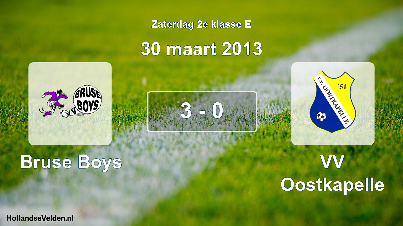 Total number of matches played: Bruse Boys - VV Oostkapelle 3 - 0 (30 March 2013)
