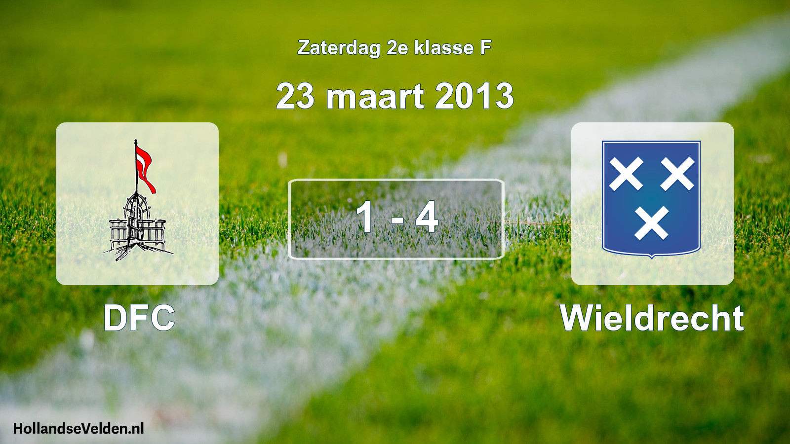 Total number of matches played: DFC - Wieldrecht 1 - 4 (23 March 2013)